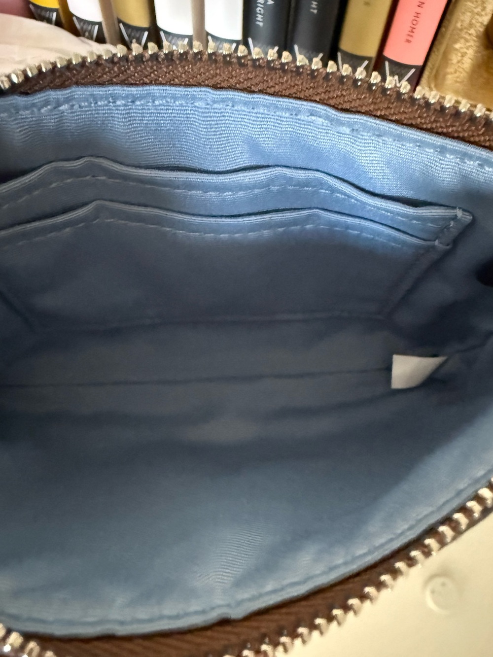 Coach signature C current canvas and leather wristlet pouch - Picture 9 of 9